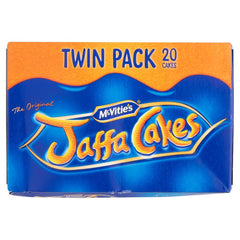 McVitie's front packaging showing twin pack and convenience benefit