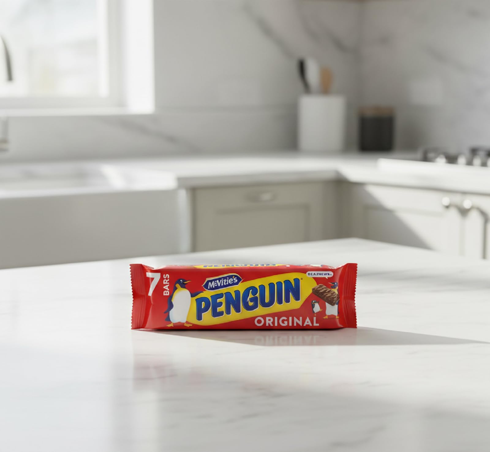McVitie's close-up of chocolate coating and biscuit texture offering tasty appeal