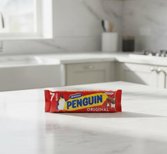 McVitie's close-up of chocolate coating and biscuit texture offering tasty appeal