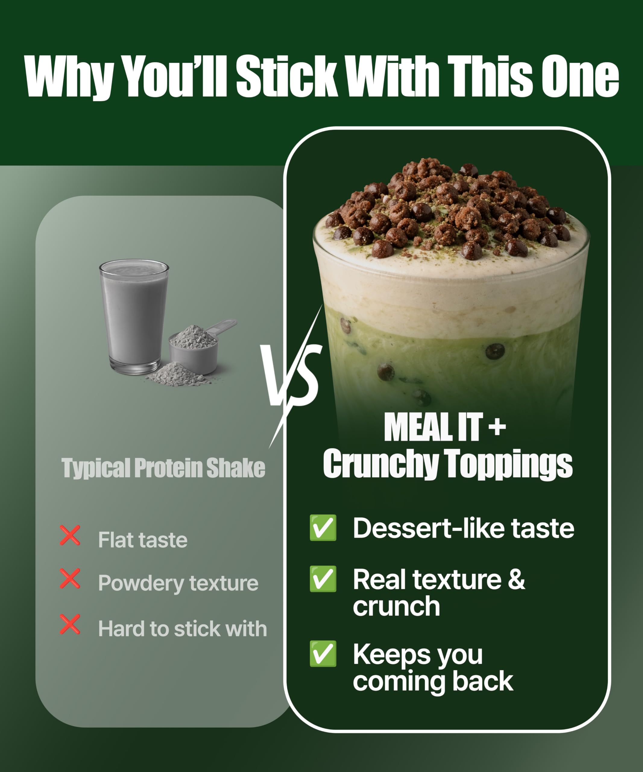 MEAL IT packet beside common items to show serving size and portability
