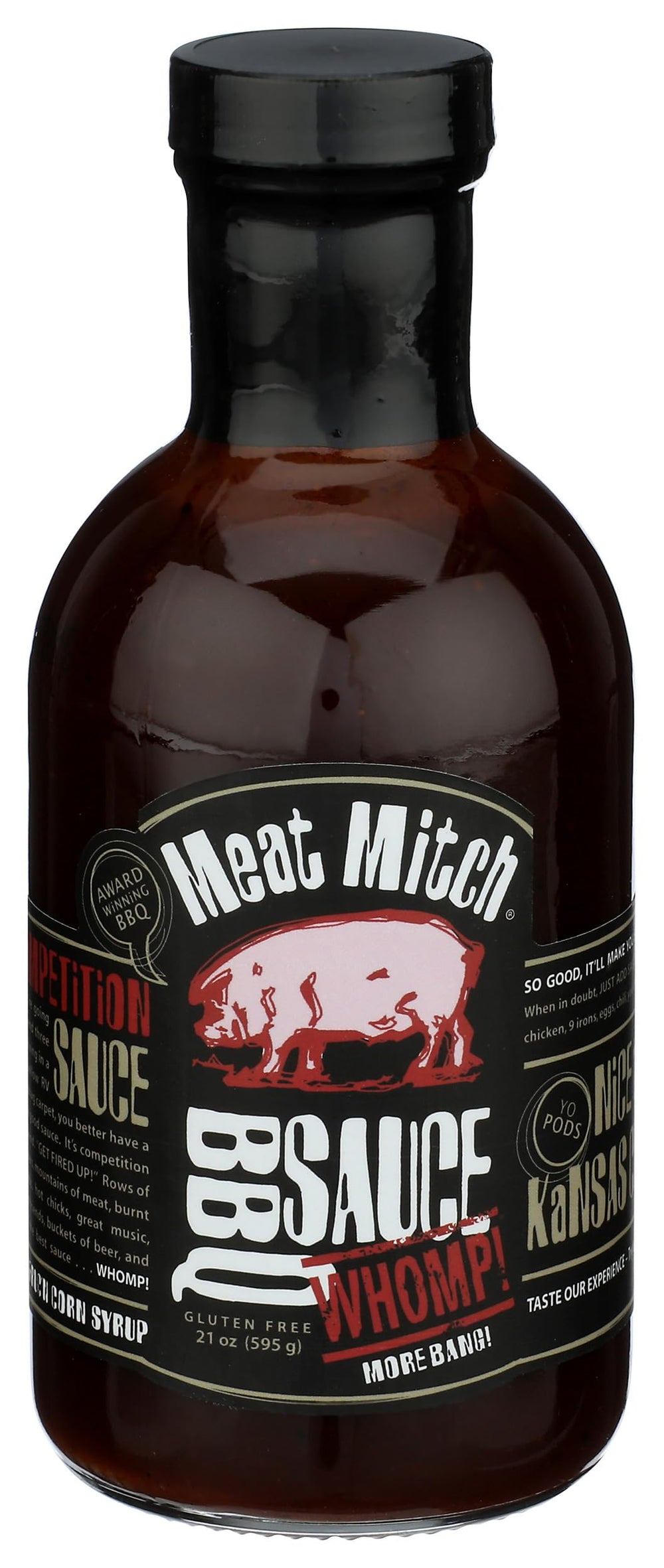 Meat Mitch front label showing brand and Kansas City sauce benefits