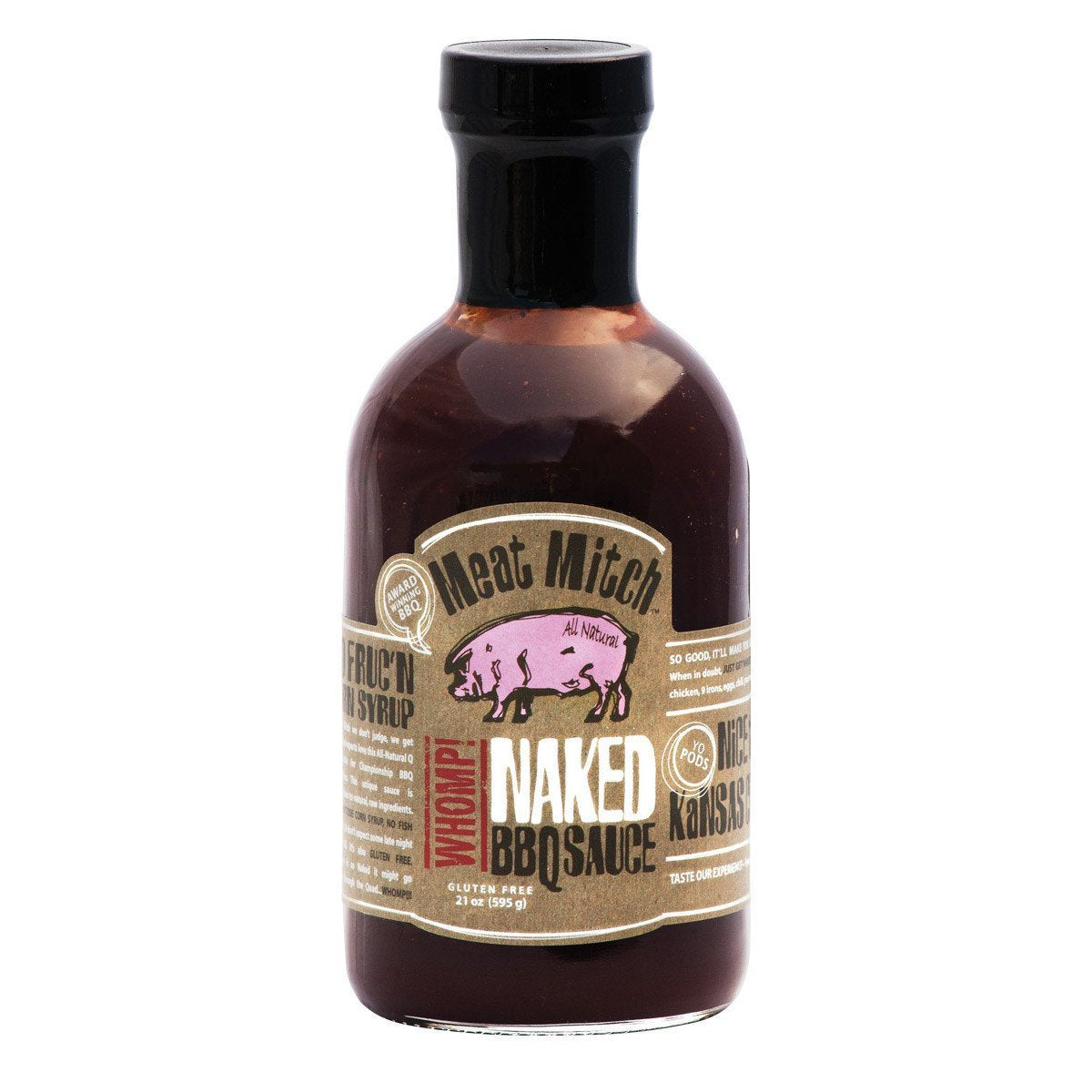 Meat Mitch bottle front view showing label and clean ingredients benefit