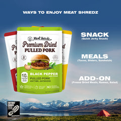 MEATSHREDZ shredded pork texture close-up, tender and easy to eat