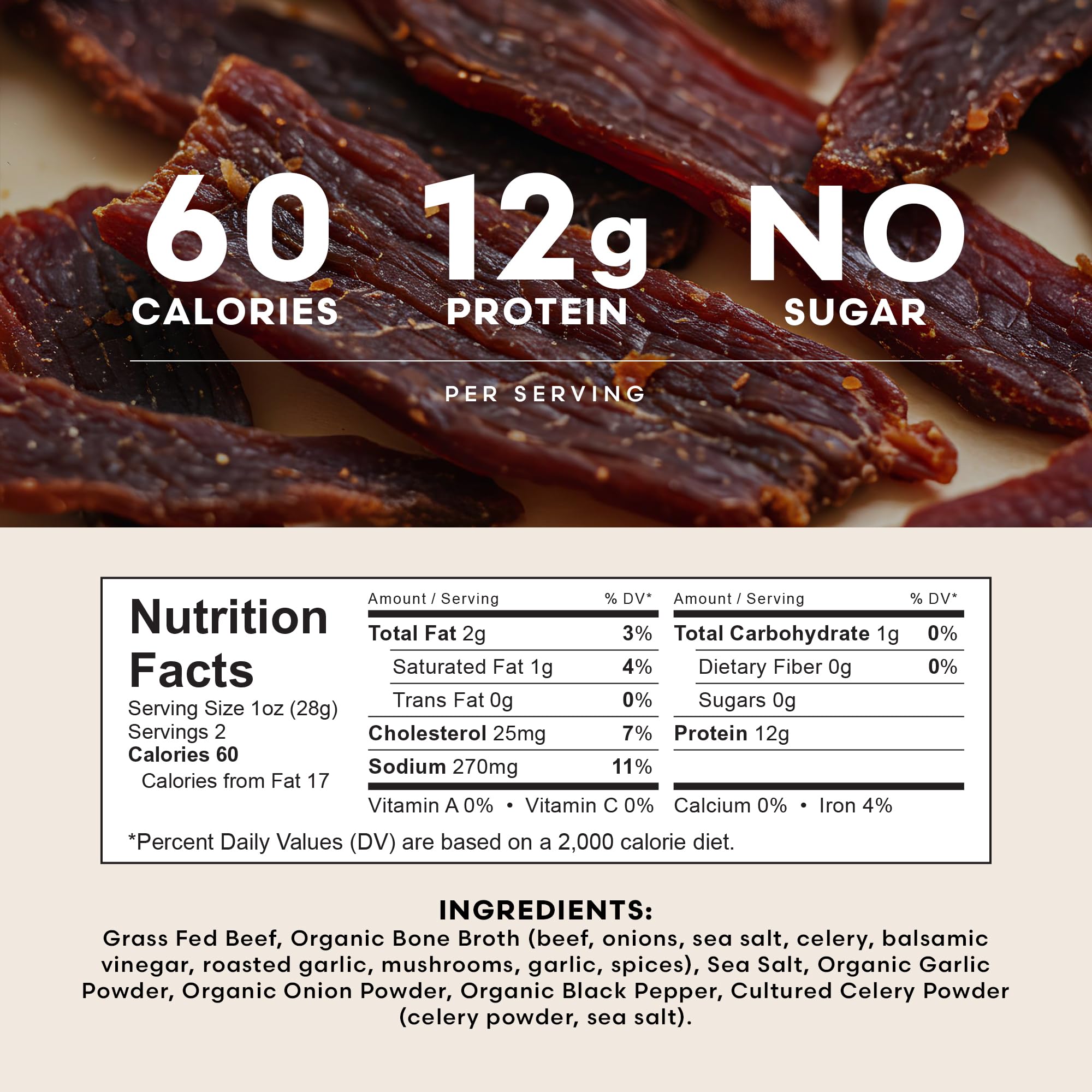 Mécène single 2 oz portion pack for easy portable protein