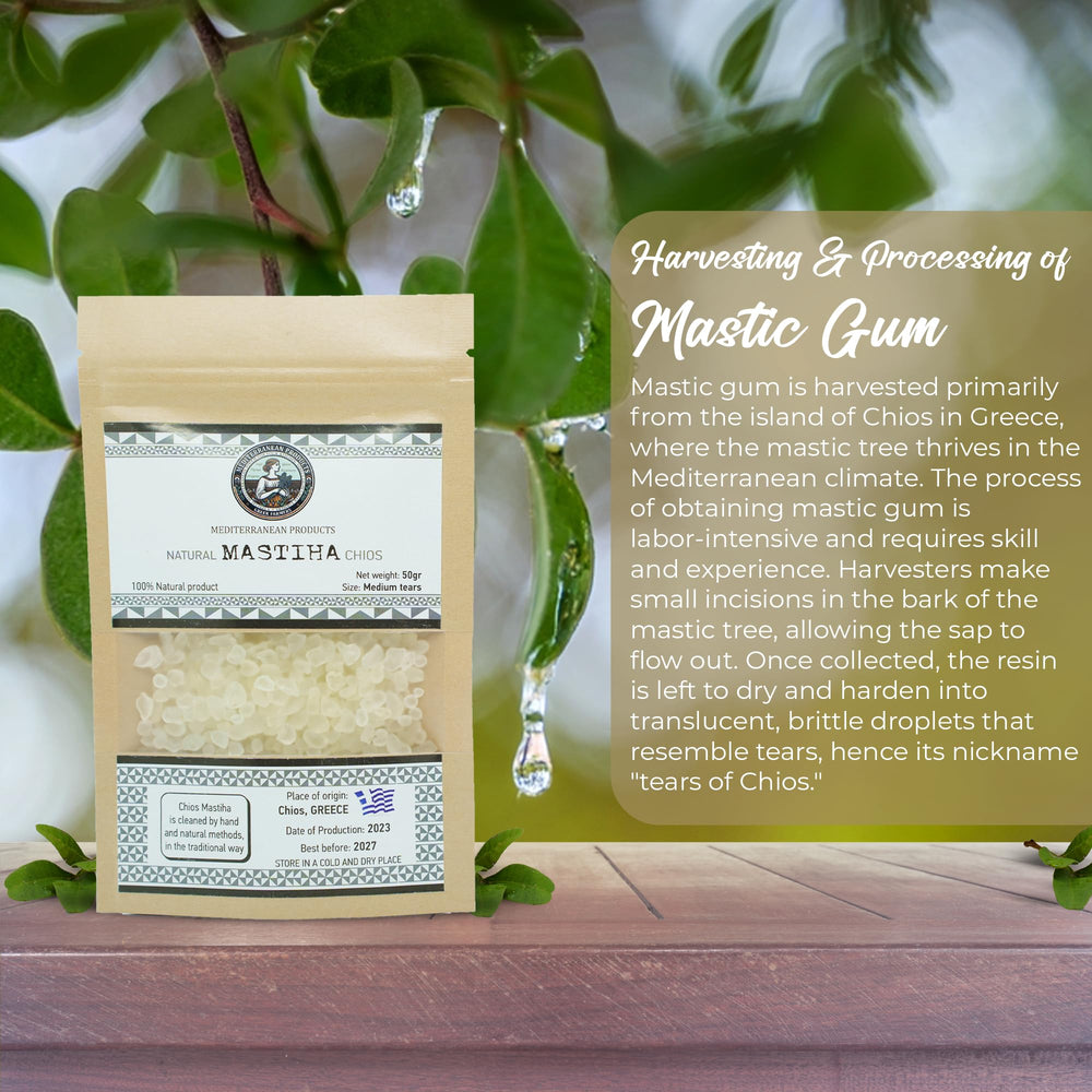 Mediterranean Products Greek Farmers mastiha used in dessert offering unique aroma