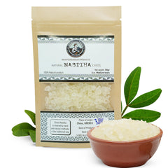 Mediterranean Products Greek Farmers front packaging showing authentic mastiha benefits