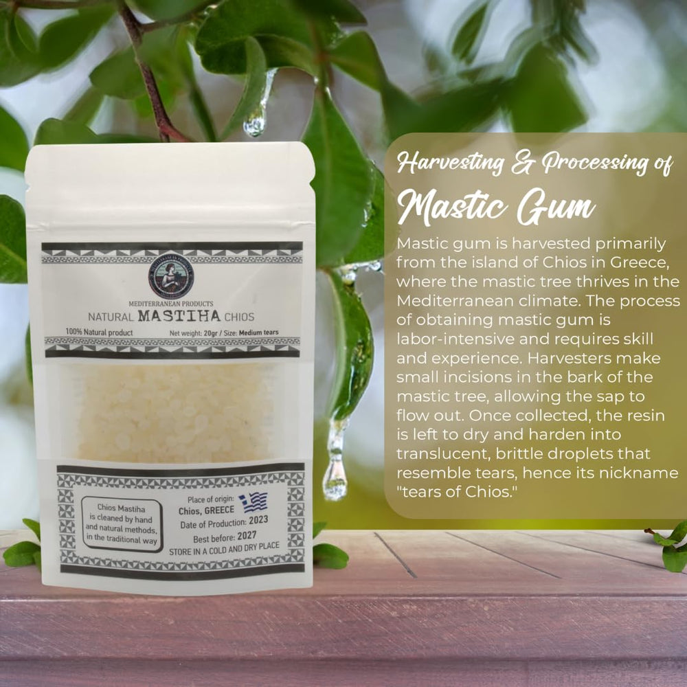Mediterranean Products Greek Farmers mastiha used in dessert to add authentic Mediterranean flavor