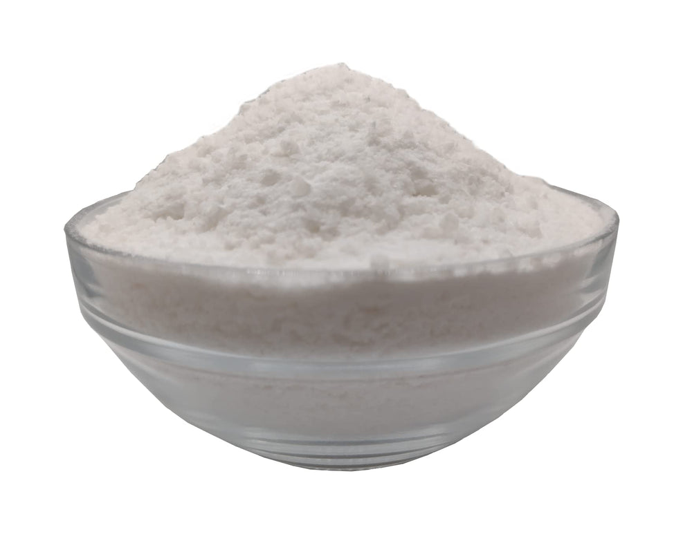 Medley Hills Farm alum granules close-up texture illustrating fine food-grade powder for precise measuring