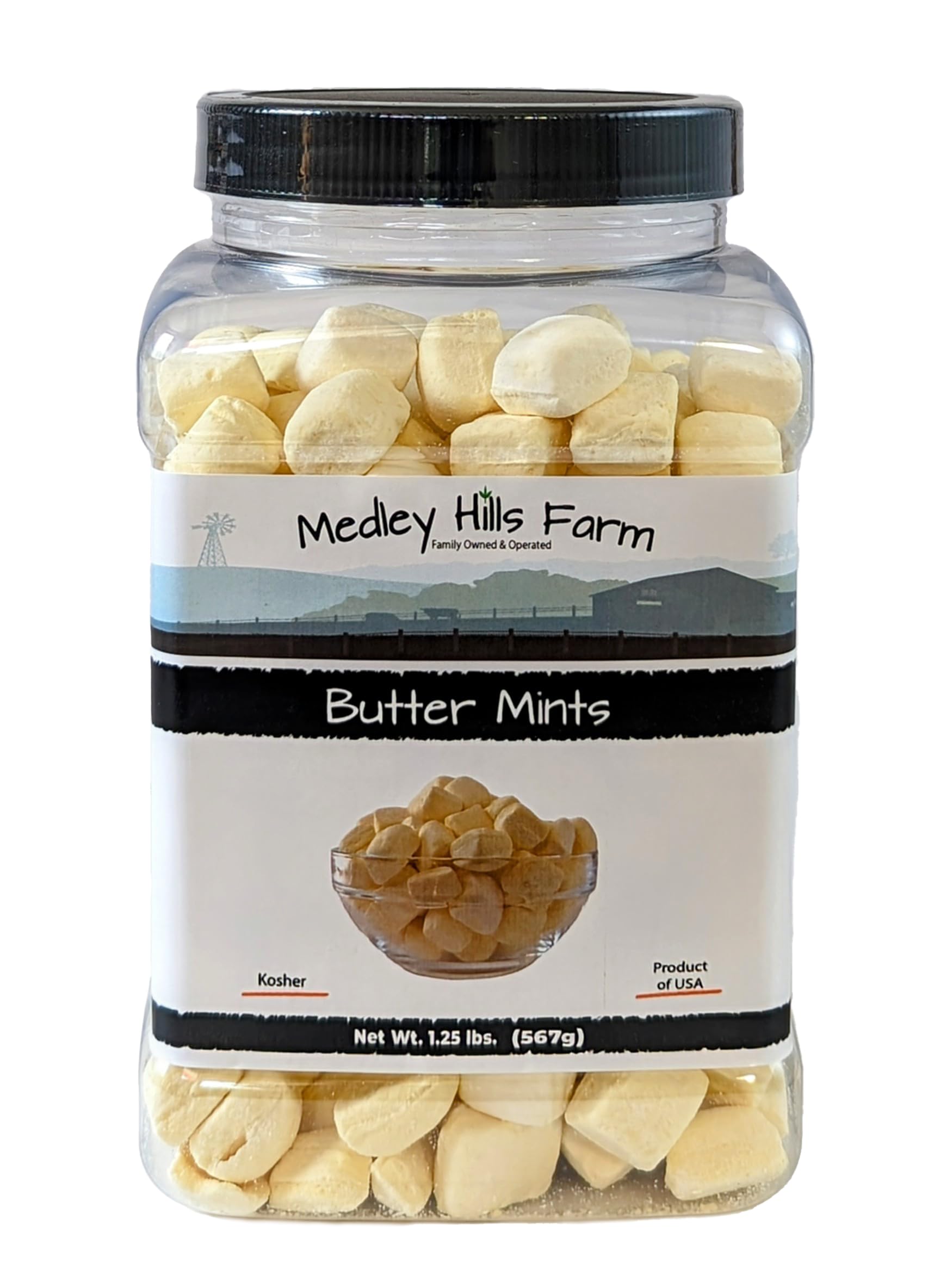Medley Hills Farm front packaging showing reusable container and quantity benefit