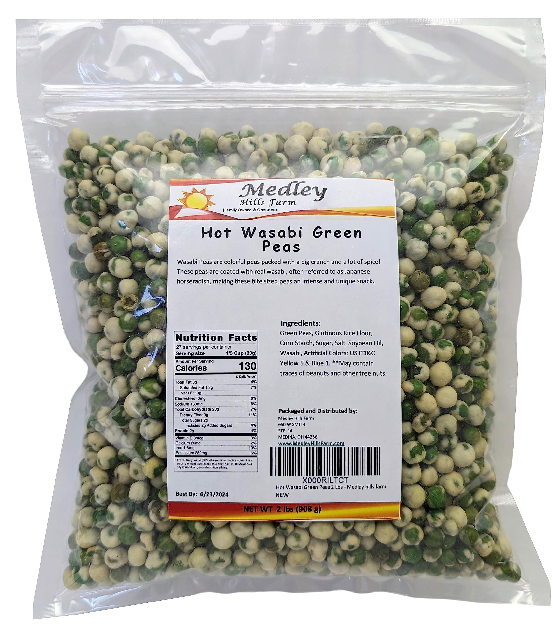 Medley Hills Farm front packaging showing 2 lb resealable bag and bold branding for easy purchase