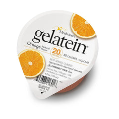 Medtrition Gelatein Orange front packaging showing 12-pack and benefits