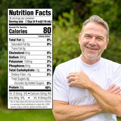 Close-up of Medtrition Gelatein Orange spoonful demonstrating easy protein intake