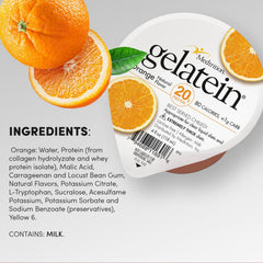 Texture detail of Medtrition Gelatein Orange firm set for dysphagia diets