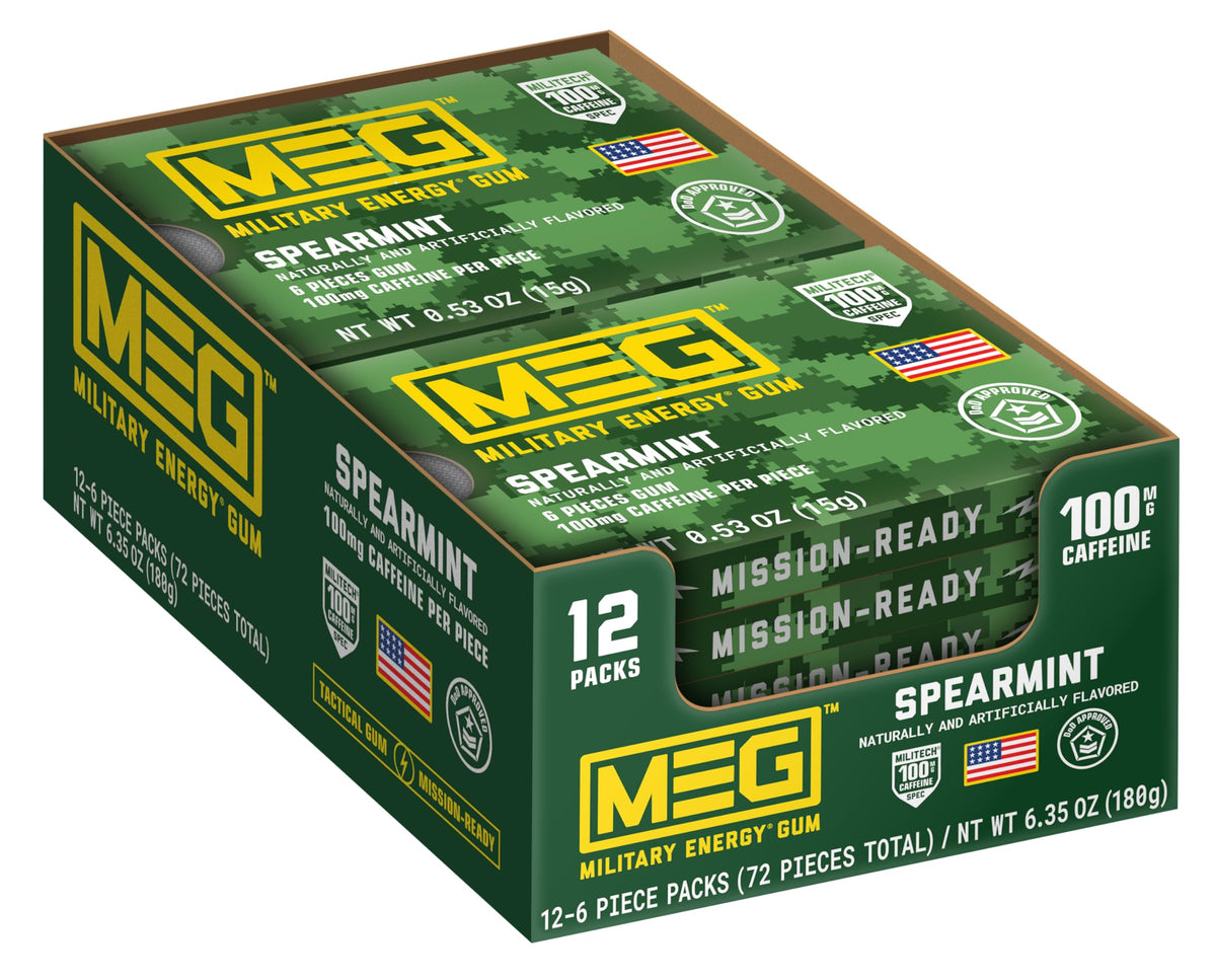 MEG spearmint front pack showing compact design and quick access benefit
