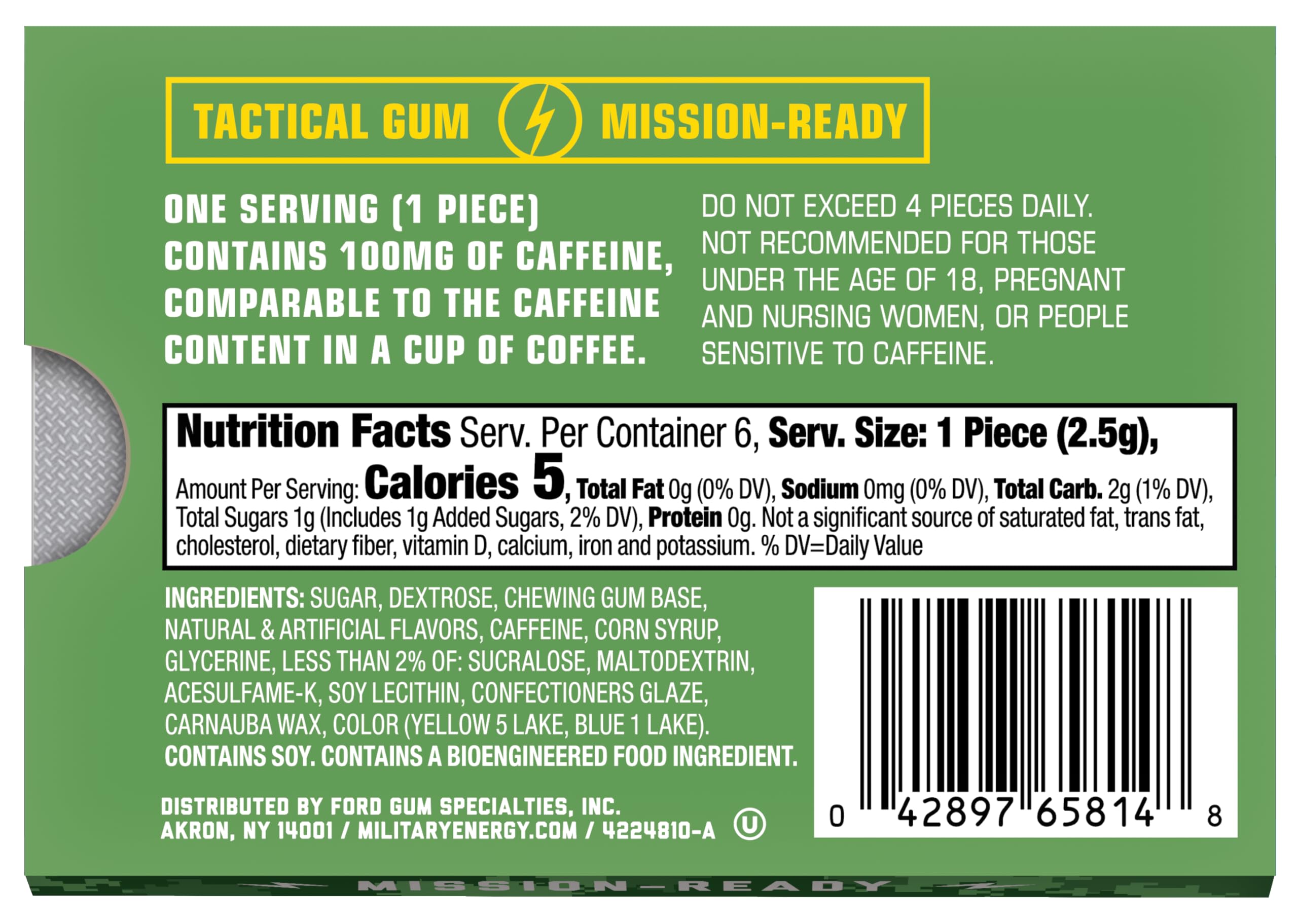 MEG spearmint pack held in hand to show portable size and on-the-go convenience