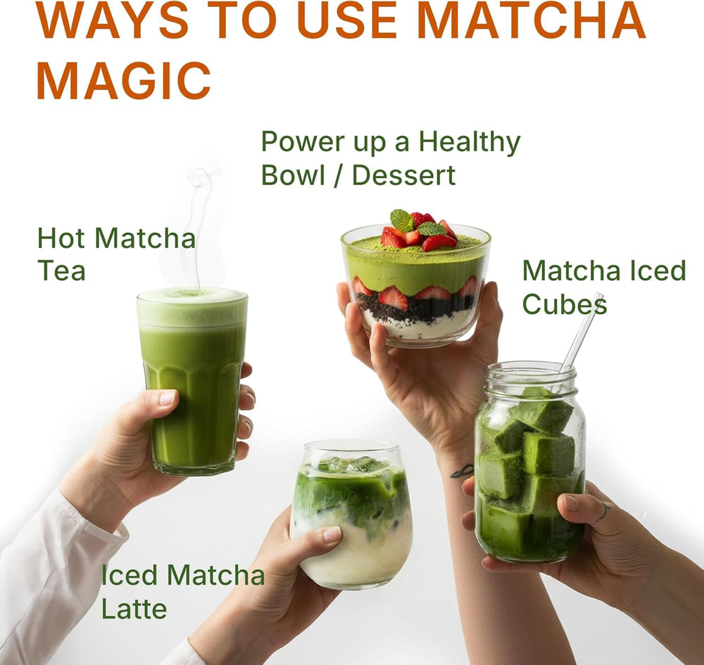 MEGAPLANTS creamy hot matcha latte in cup illustrating frothy enjoyment