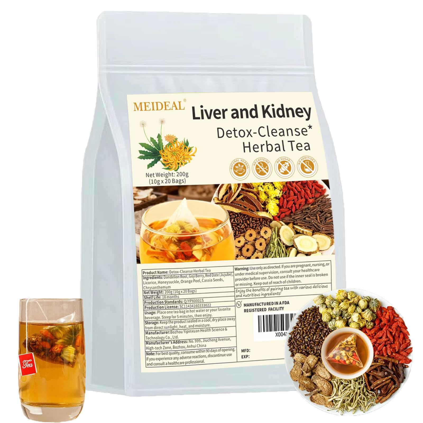 Meideal front packaging showing pouch and product benefit of convenience