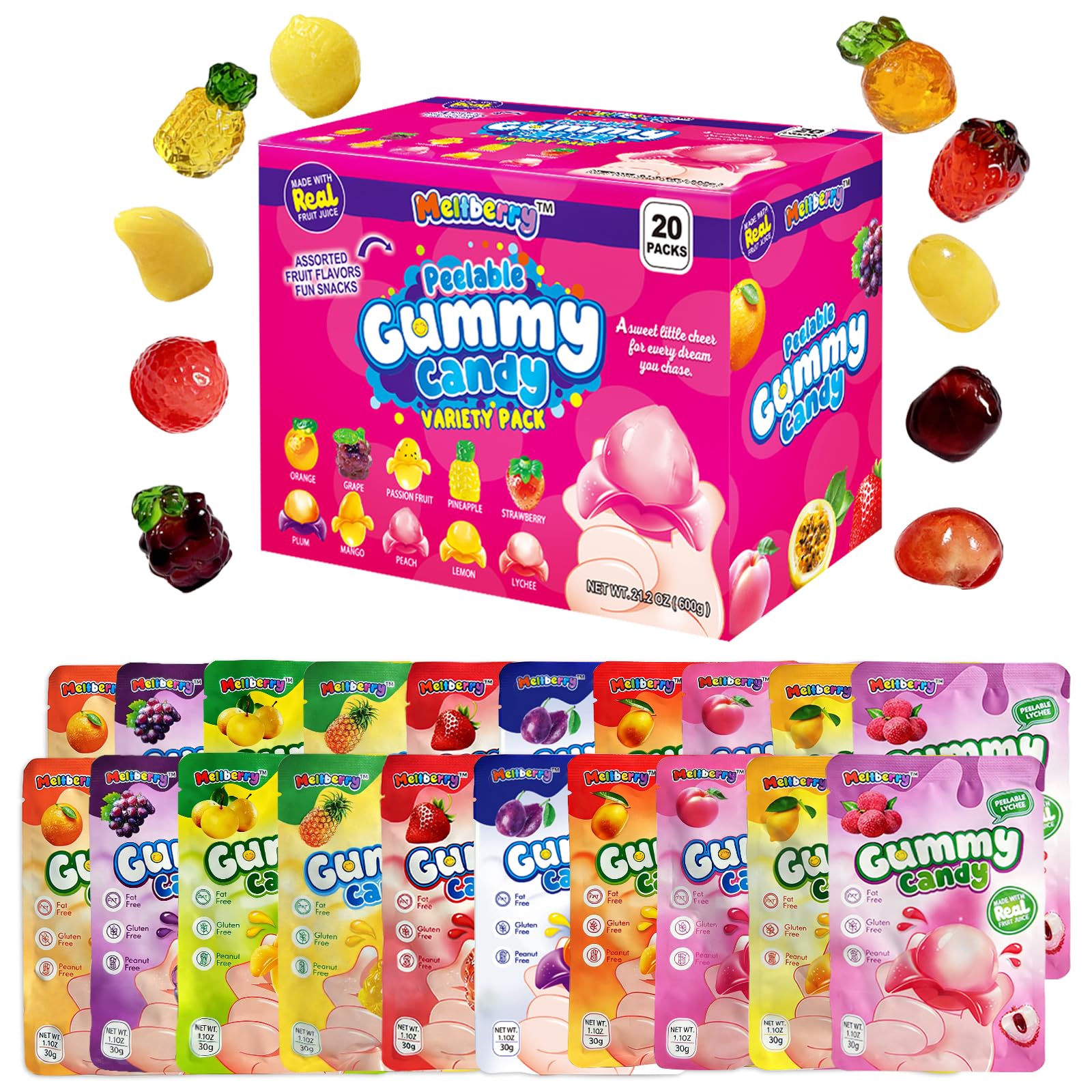 Meltberry front packaging showing colorful box for easy identification