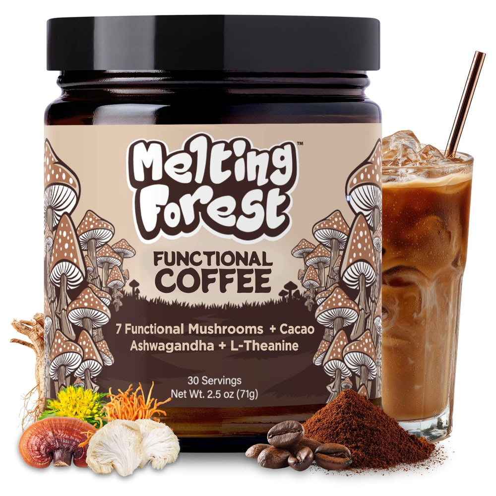 Melting Forest front tub packaging showing brand and serving count, convenient for travel