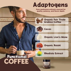 Melting Forest steaming cup prepared, showing warm beverage and focused energy benefit