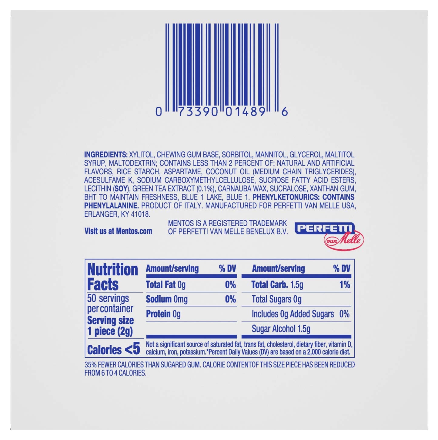 Opened Mentos bottle with pieces spread illustrating easy access and reseal benefit
