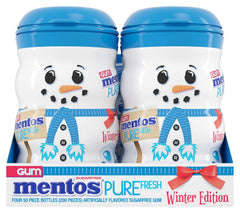 Mentos bottle resealable cap detail highlighting convenience and freshness