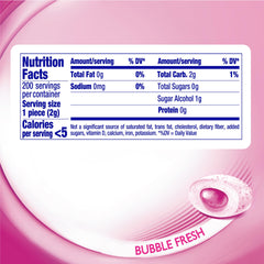 MENTOS Bubble Fresh gum close-up showing crunchy shell and flavor burst