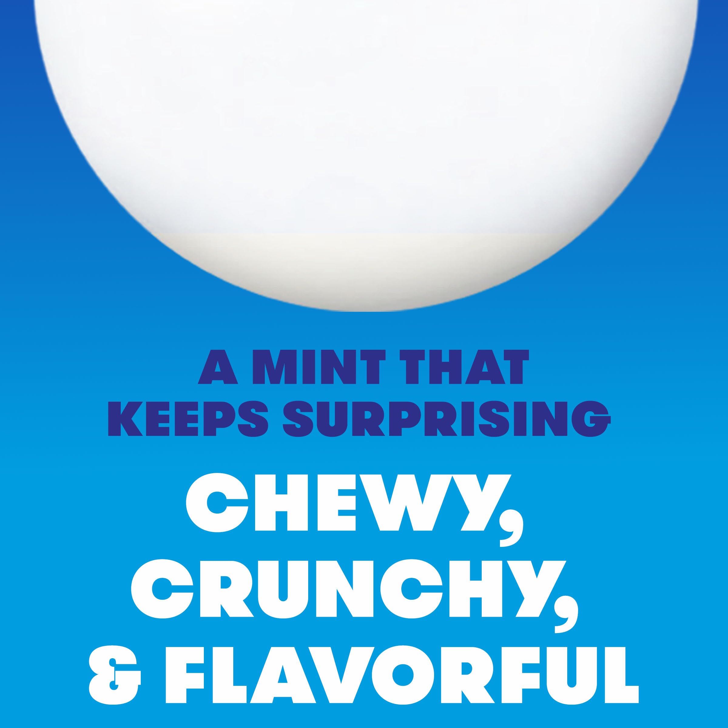 Hand holding Mentos roll to show size and Mentos convenience