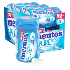 Mentos Fresh Mint front packaging showing six bottles and branding for quick grab