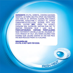 Loose Mentos gum pieces close detail showing smooth texture and mint appeal