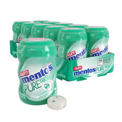 mentos front packaging showing spearmint freshness and convenience