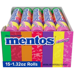 MENTOS open roll with chewy pieces visible, highlighting portion convenience