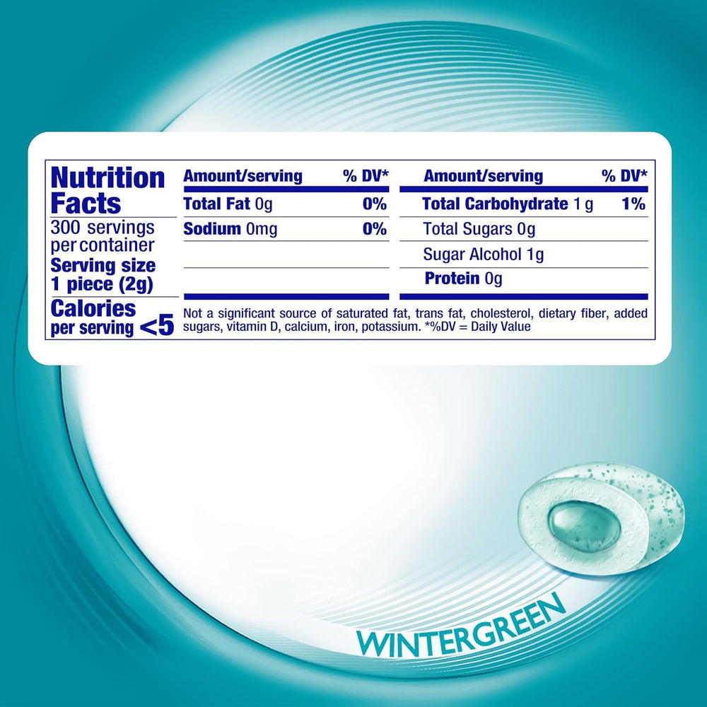 Close-up of Mentos gum pieces highlighting wintergreen color and smooth texture