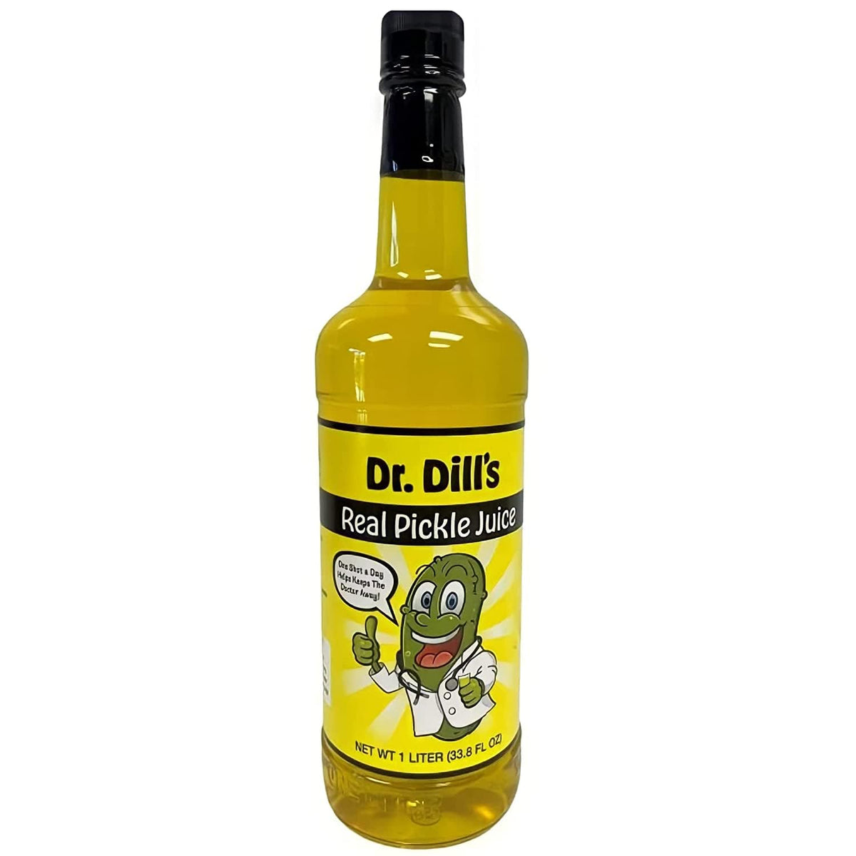 Merchandise Unlimited Dr. Dill front packaging showing bold pickle flavor benefit