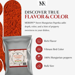 MEROPS paprika sprinkled on bread for visual appeal and mild flavor