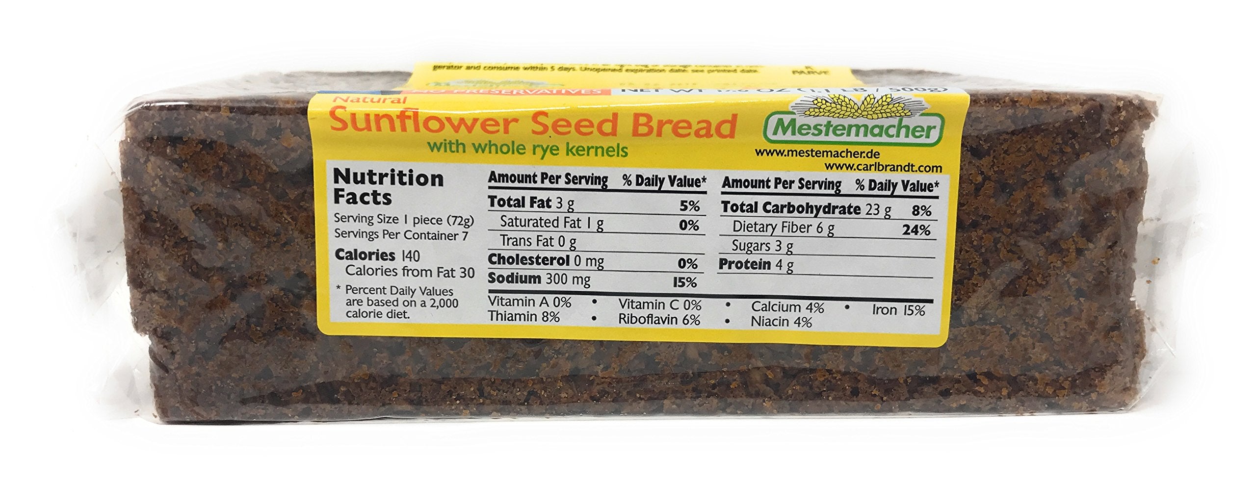 Mestemacher Rye loaf crust detail highlighting dense texture and flavor