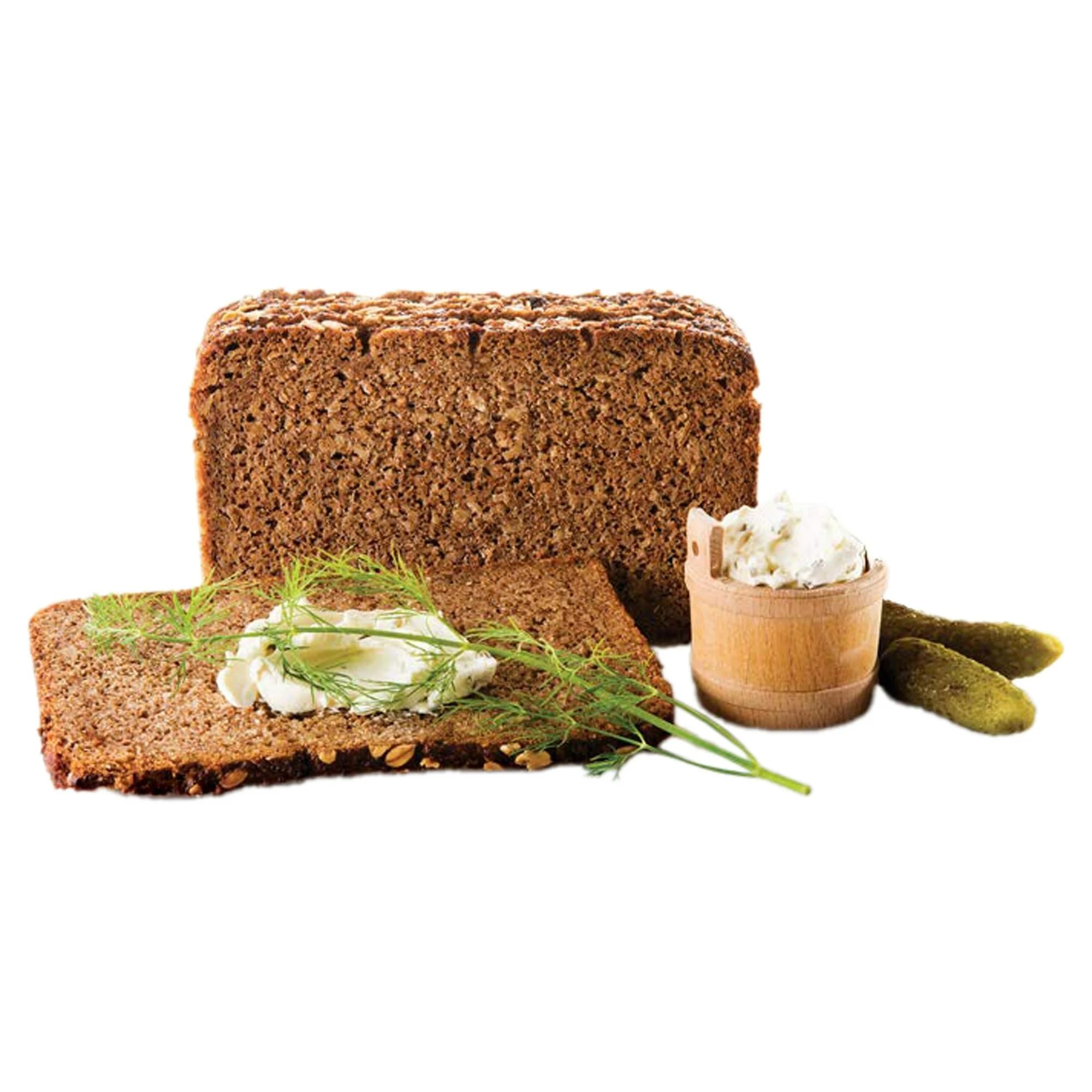 Mestemacher wrapped loaf stored in pantry, ready-to-eat and long-lasting convenience
