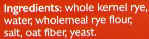 Mestemacher whole rye close-up of dense texture providing hearty bite and fiber benefit