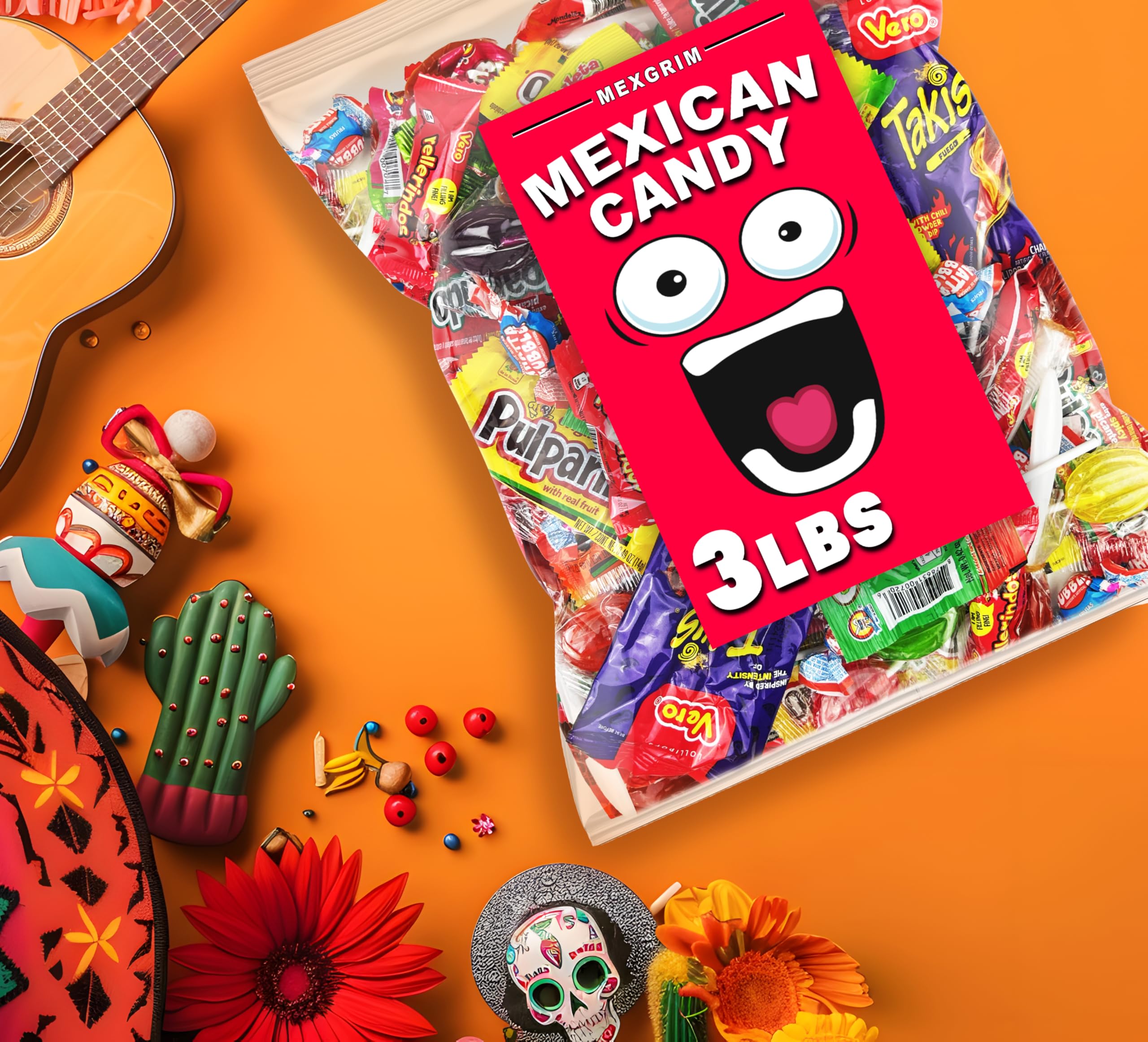 Mexgrim chamoy-coated candy detail emphasizing bold sour and sweet contrast