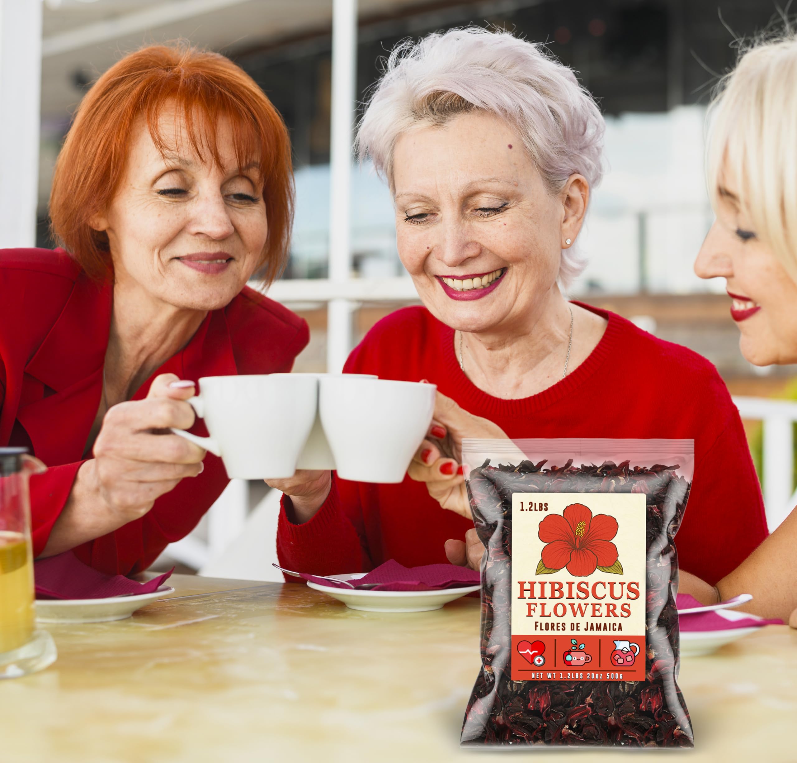 Mexgrim hibiscus syrup jar showing culinary use and bright color