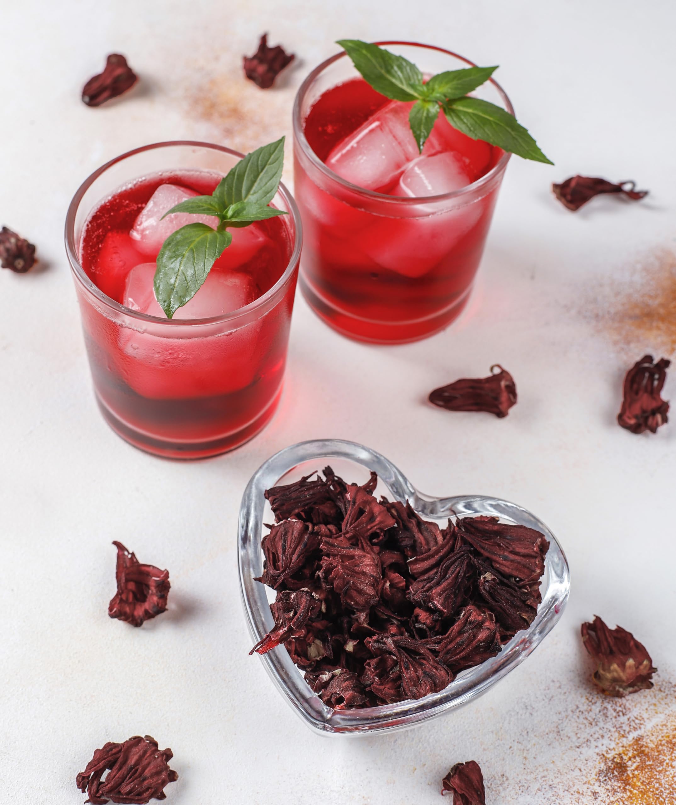 Mexgrim kitchen scene with hibiscus use for everyday beverage making
