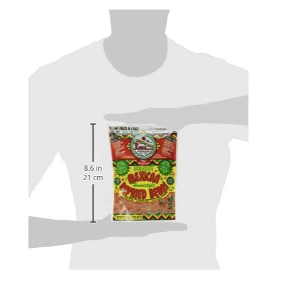 Mexicali Rose prepared refried beans on plate offering creamy convenience