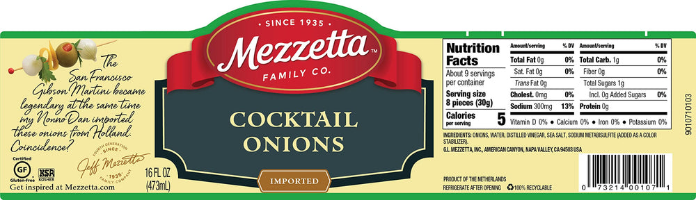 Mezzetta cocktail garnish on martini showcasing enhanced presentation and taste