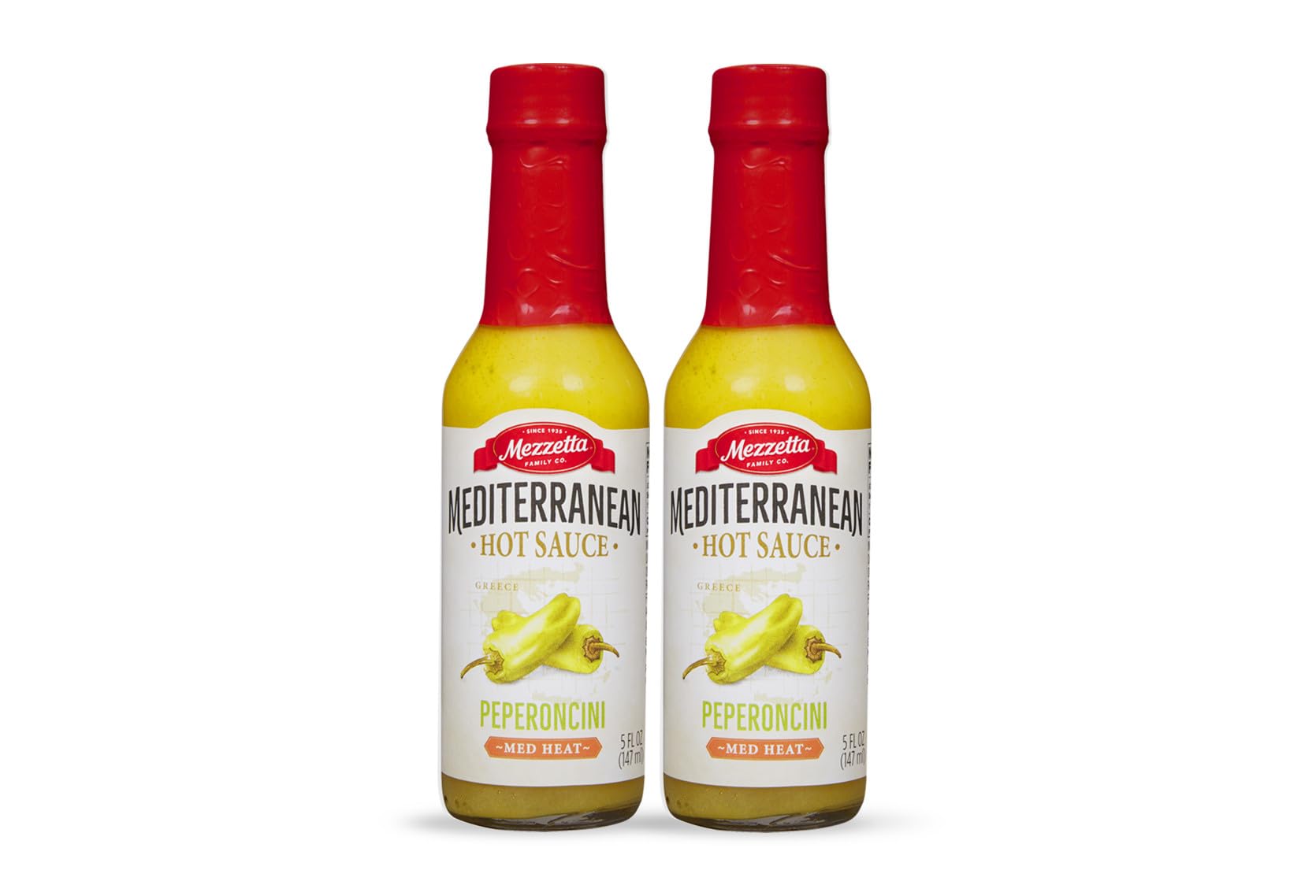 Mezzetta front packaging showing two 5 oz bottles and appealing label