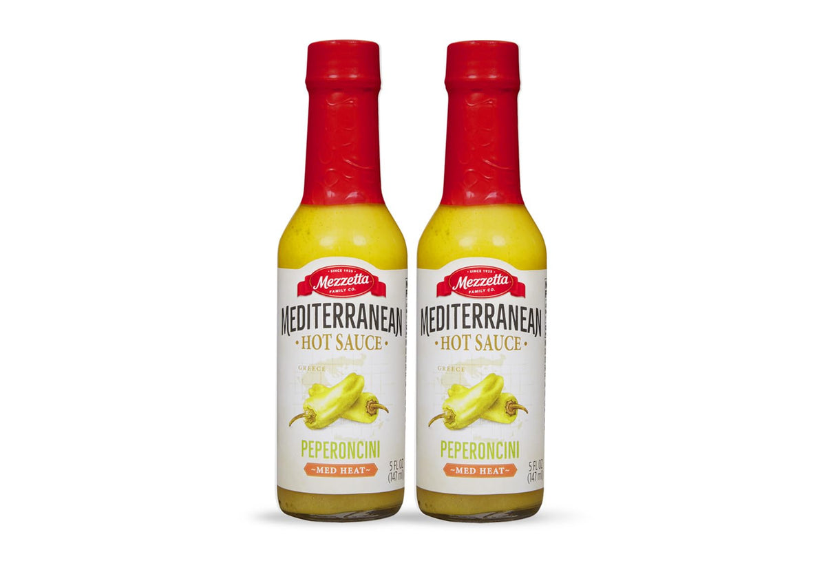 Mezzetta front packaging showing two 5 oz bottles and appealing label