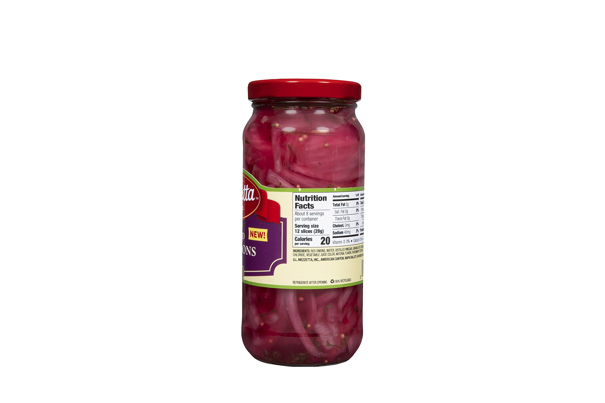 Mezzetta pickled red onions on sandwich adding tangy, bright flavor