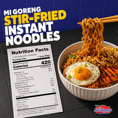 close-up of Mi Sedaap noodle block texture highlighting springy wheat quality