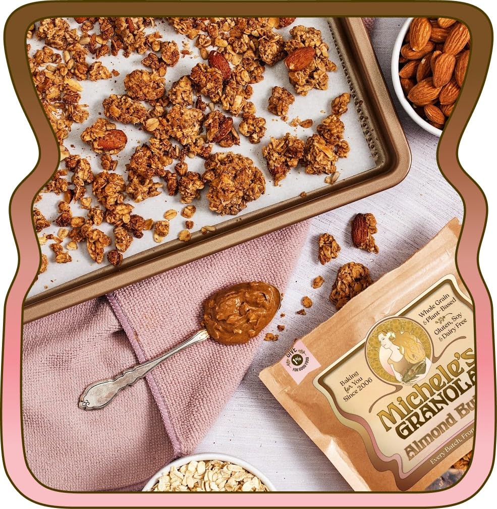 Michele's Granola label and ingredients detail showing certifications and ingredient transparency