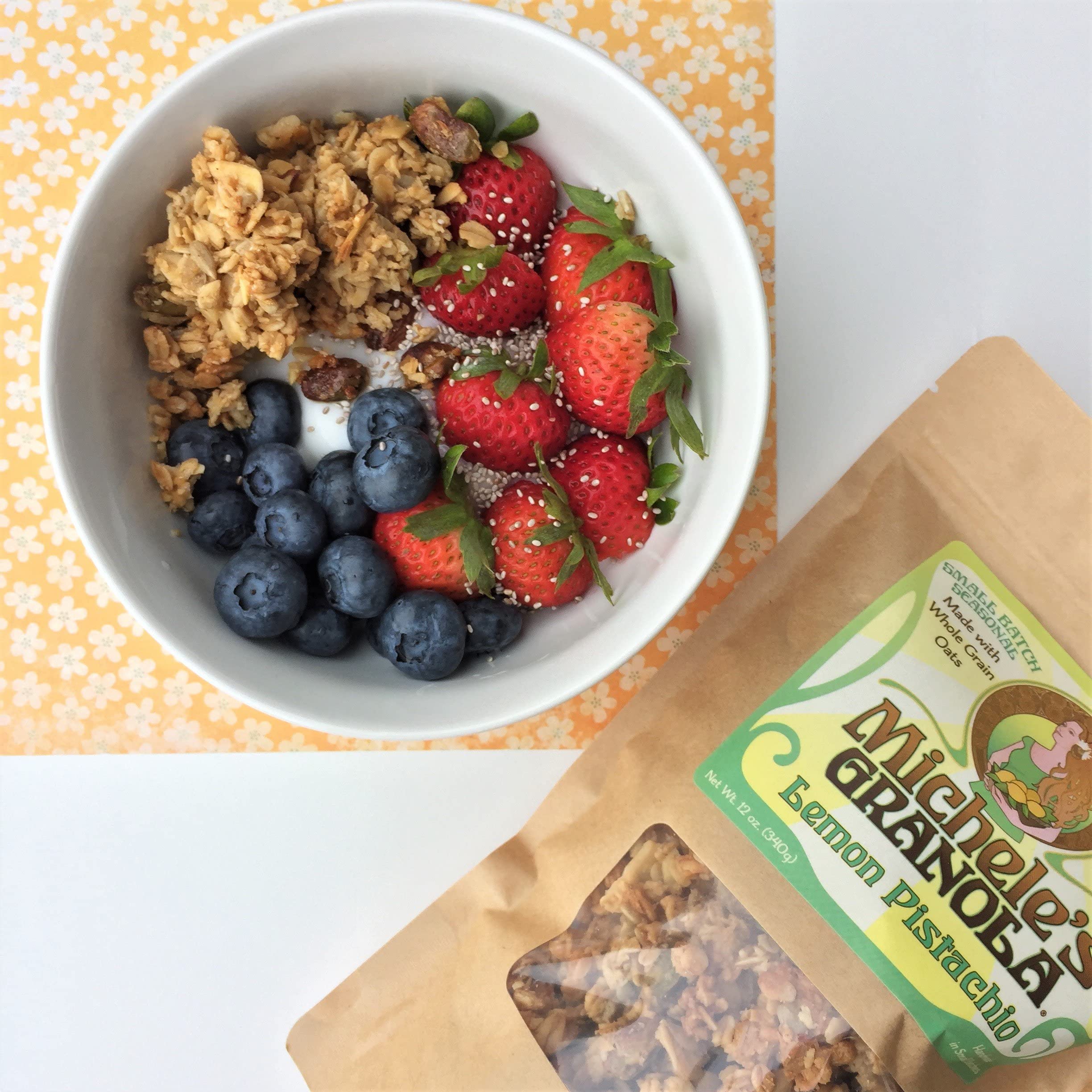 Michele's Granola ingredient label closeup showing transparency benefit
