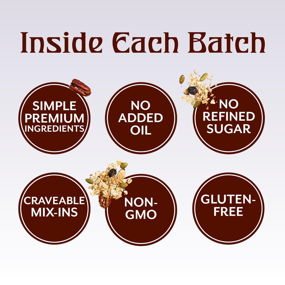 Michele’s Granola ingredient label with Non-GMO badge indicating verified quality